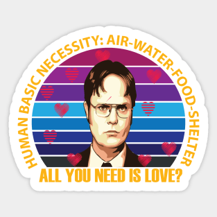 The office valentine Sticker